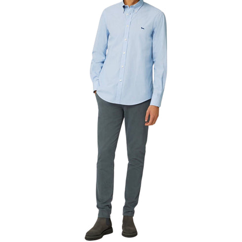 Harmont & Blaine Camicia elegante Camicia Uomo con collo botton-down Celeste A23-HARMONT & BLAINECRK012011465-810-M - Francavilla Moda